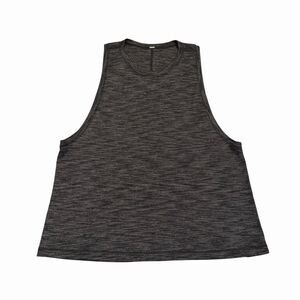 Lululemon Sculpt Tank Top Gray Sleeveless Athletic Running Shirt No Size Tag